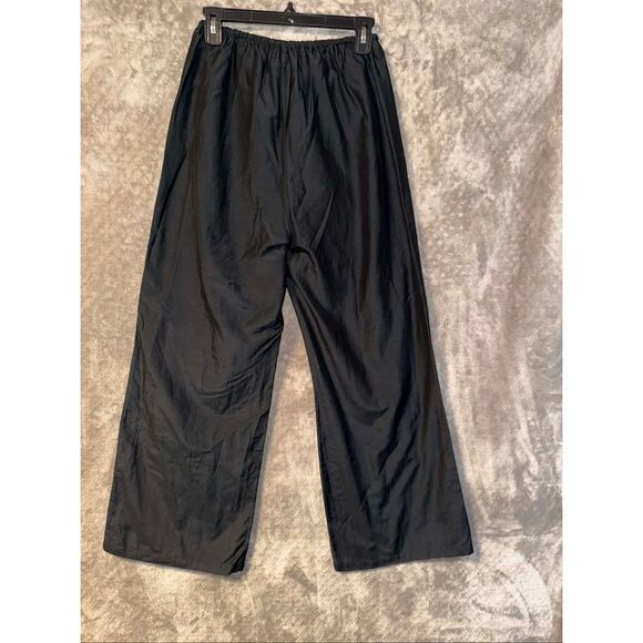 DISSH Women’s Black Silk Blend Elastic Waist Pull On Super Wide Leg Pants Size 4 - Picture 4 of 4